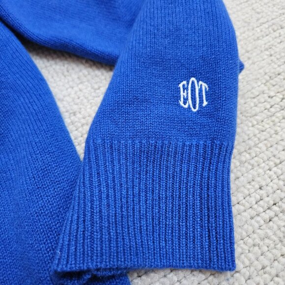 Every Other Thursday Wool Cashmere Crewneck Knit Sweater XL Cobalt Blue Comfy - Picture 9 of 10